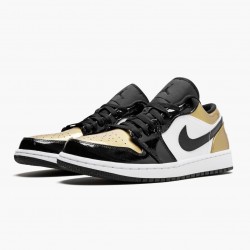 Cheap Air Jordans 1 Low Gold Toe Black/Gold Black CQ9447-700