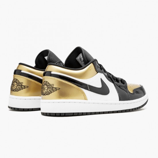 Cheap Air Jordans 1 Low Gold Toe Black/Gold Black CQ9447-700