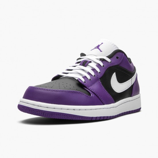 Cheap Air Jordans 1 Retro Low Court Purple Court Purple/White-Black 553558-501