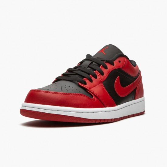 Cheap Air Jordans 1 Retro Low Reverse Bred Gym Red/Black Gym Red/White 553558-606