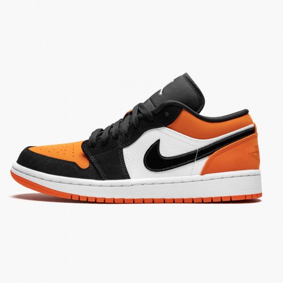 Cheap Air Jordans 1 Retro Low Shattered Backboard Black/White Starfish 553558-128