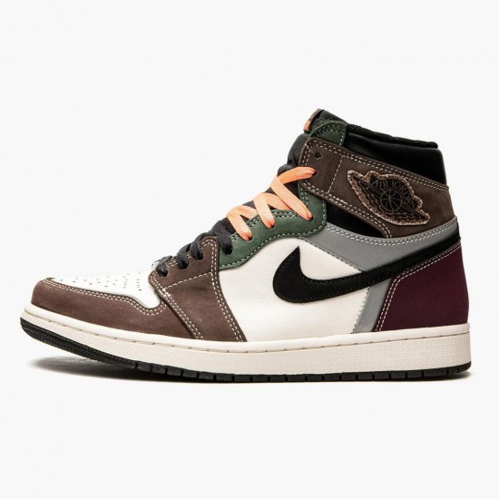 Cheap Air Jordans 1 High OG Hand Crafted Black/Archaeo Brown-Dark Chocolate DH3097-001