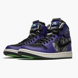 Cheap Air Jordans 1 High Zoom Air CMFT Bayou Boys Court Purple/Black Electric/Green DC2133-500