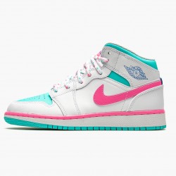 Cheap Air Jordans 1 Mid Digital Pink WhiteDigital Pink Aurora Gree 555112-102