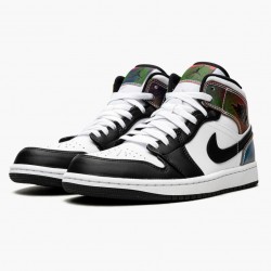 Cheap Air Jordans 1 Mid Heat Reactive White/Black/Heat Reactive DM7802-100