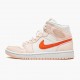 Cheap Air Jordans 1 Mid SE Corduroy Sail Sail/Orange Quartz/White/Orange DA8009-108