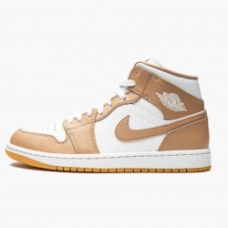 Cheap Air Jordans 1 Mid Tan Gum Tan/White/Gum 554724-271