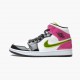 Cheap Air Jordans 1 Mid White Black Cyber Pink  White/Black/Cyber Pink CZ9834-100