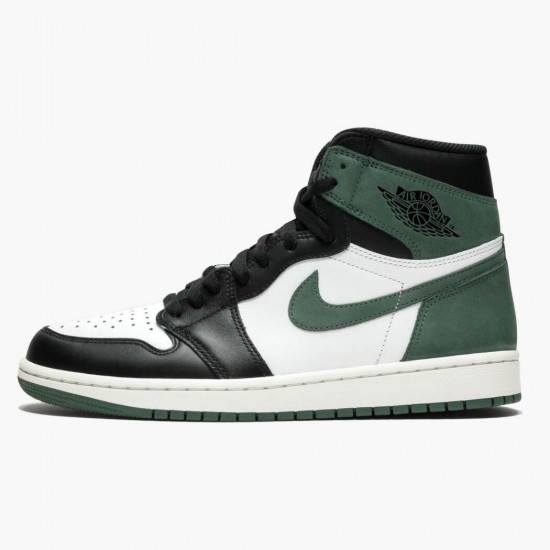 Cheap Air Jordans 1 Retro High Clay Green Summit White/Clay Green-Black 555088-135