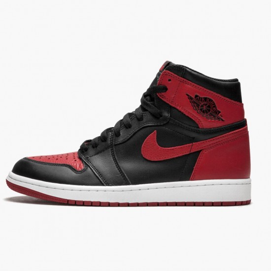 Cheap Air Jordans 1 Retro High OG Banned Bred Black/Varsity Red-White 555088-001