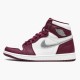 Cheap Air Jordans 1 Retro High OG Bordeaux Bordeaux/White/Metallic Silver 555088-611