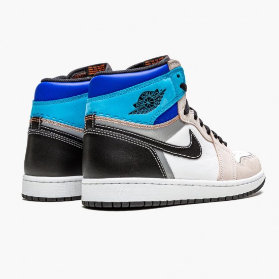 Cheap Air Jordans 1 Retro High OG Prototype White/Multi-Color/Total Orange DC6515-100