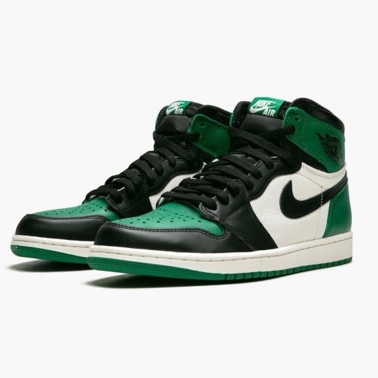 Cheap Air Jordans 1 Retro High Pine Green Pine Green/Black Sail 555088-302