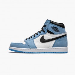 Cheap Air Jordans 1 Retro High White University Blue Black White/University Blue-Black 555088-134