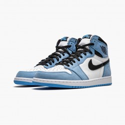 Cheap Air Jordans 1 Retro High White University Blue Black White/University Blue-Black 555088-134