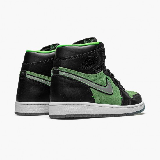 Cheap Air Jordans 1 Retro High Zoom Zen Green Black/Black Tomatillo Rage Gre CK6637-002