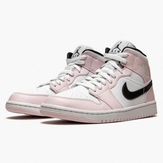 Cheap Air Jordans 1 Mid Barely Rose Barely Rose/White/Black BQ6472-500