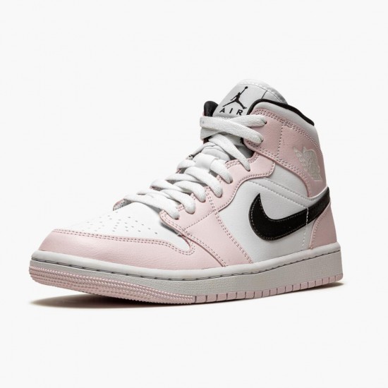 Cheap Air Jordans 1 Mid Barely Rose Barely Rose/White/Black BQ6472-500