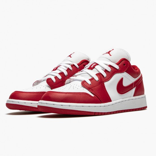 Cheap Air Jordans 1 Low Gym Red/White Gym Red/Gym Red White  553560-611