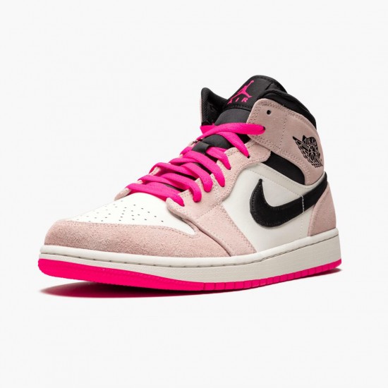 Cheap Air Jordans 1 Mid Crimson Tint Crimson Tint/Hyper Pink/Black 852542-801