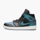 Cheap Air Jordans 1 Mid Iridescent Black Black/Pale Ivory/Multi Color  BQ6472-009