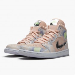 Cheap Air Jordans 1 Mid SE P(Her)spectate Washed Coral Chrome  Washed Coral/Chrome/Light Whistle CW6008-600