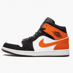 Cheap Air Jordans 1 Mid Shattered Backboard Black/White Starfish  554724-058