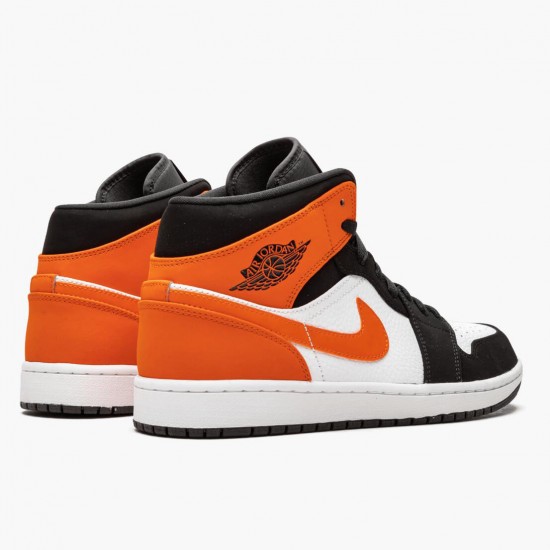 Cheap Air Jordans 1 Mid Shattered Backboard Black/White Starfish  554724-058