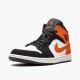 Cheap Air Jordans 1 Mid Shattered Backboard Black/White Starfish  554724-058