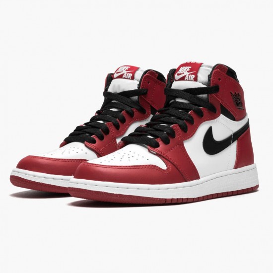 Cheap Air Jordans 1 Retro Chicago White/Black Varsity Red  575441-101