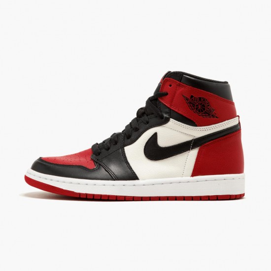 Cheap Air Jordans 1 Retro High Bred Toe Red/Black/White  555088-610