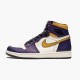 Cheap Air Jordans 1 Retro High OG Defiant SB LA to Chicago Purple/Sail University Gold Bl  CD6578-507