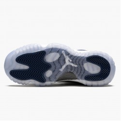 Cheap Air Jordans 11 Low Navy Snakeskin Whiite/Black/Navy Black CD6847-102