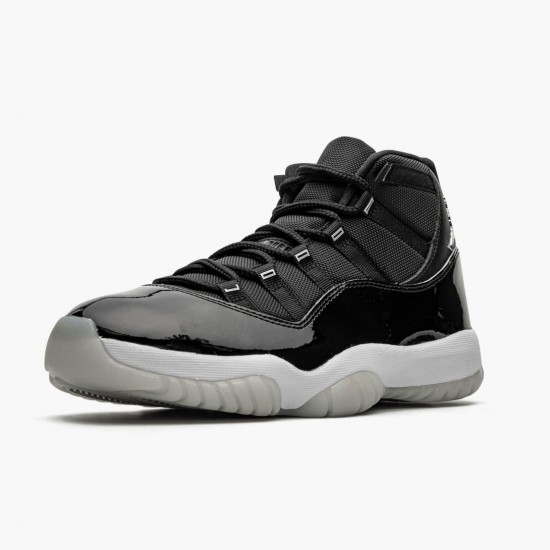 Cheap Air Jordans 11 Retro 25th Anniversary Black/Clear/White/Metallic Silver CT8012-011