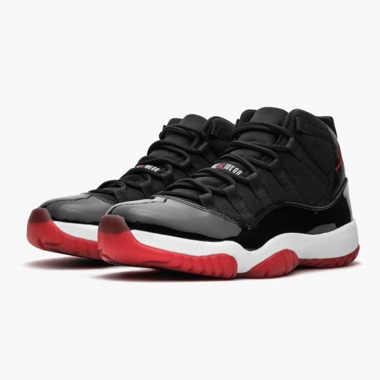 Cheap Air Jordans 11 Retro Bred Black/Varsity Red/White/Black 378037-010