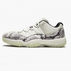 Cheap Air Jordans 11 Retro Low Snake Light Bone Light Bone/Smoke Grey/White Bl Black CD6846-002