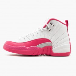 Cheap Air Jordans 12 Retro Dynamic Pink White/Vivid Pink/Mtllc Silver 510815-109