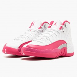 Cheap Air Jordans 12 Retro Dynamic Pink White/Vivid Pink/Mtllc Silver 510815-109