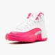 Cheap Air Jordans 12 Retro Dynamic Pink White/Vivid Pink/Mtllc Silver 510815-109