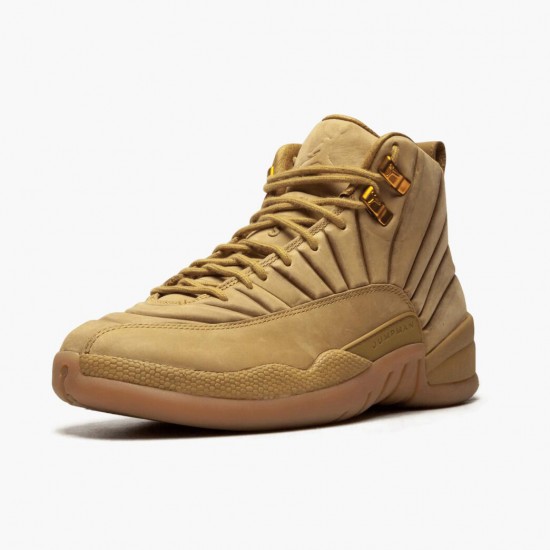 Cheap Air Jordans 12 Retro PSNY Wheat Wheat/Wheat Gum/Light Brown AA1233-700