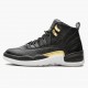 Cheap Air Jordans 12 Retro Reptile Black/Metallic Gold/White AO6068-007