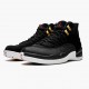 Cheap Air Jordans 12 Retro Reverse Taxi   Black/Gold White 130690-017