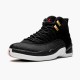 Cheap Air Jordans 12 Retro Reverse Taxi   Black/Gold White 130690-017