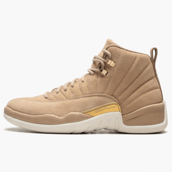 Cheap Air Jordans 12 Retro Vachetta Tan    Vachetta Tan/Metallic Gold-Sail AO6068-203