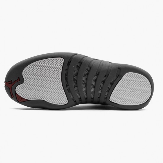 Cheap Air Jordans 12 Retro White Dark Grey   White/Dark Grey/Gym Red 130690-160