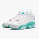 Cheap Air Jordans 13 Retro Aurora Green   White/Soar Aurora Green Digita  439358-100