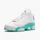 Cheap Air Jordans 13 Retro Aurora Green   White/Soar Aurora Green Digita  439358-100