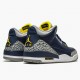 Cheap Air Jordans 3 Retro Michigan Black/University Gold Cement G AJ3-820064