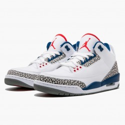 Cheap Air Jordans 3 Retro OG True Blue White/Fire Red True Blue 854262-106