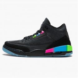 Cheap Air Jordans 3 Retro Quai54 Black/Black Electric Green AT9195-001